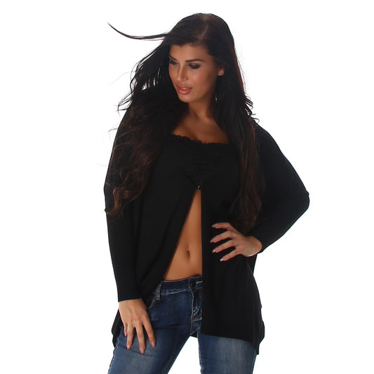 Cardigan donna con bottoncino taglia unica 40/44