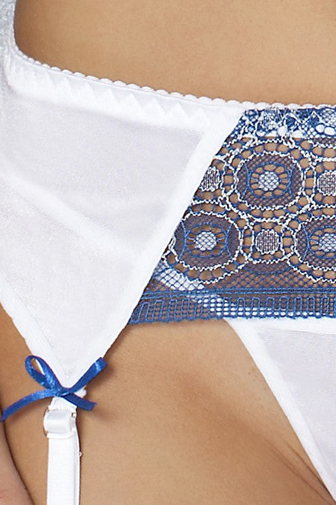 Sexy Completino bianco con Reggicalze, Passion Lingerie