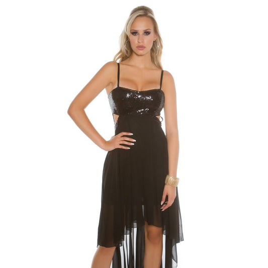 Fantastico Abito da sera rivestito con veli in chiffon