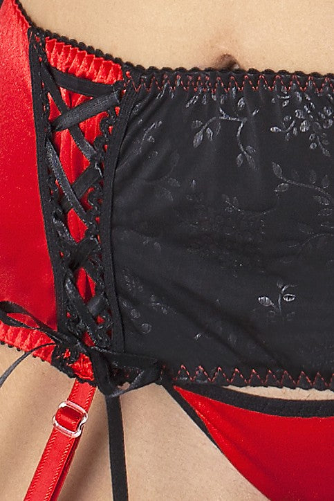 Sexy Completino Reggiseno, Reggicalze e Perizoma, Passion Lingerie