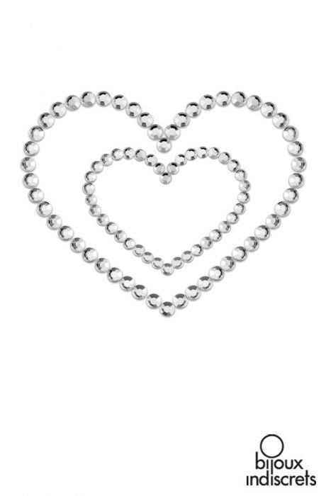 Gioiello adesivo per il seno a forma di cuore, Bijoux Indiscrets