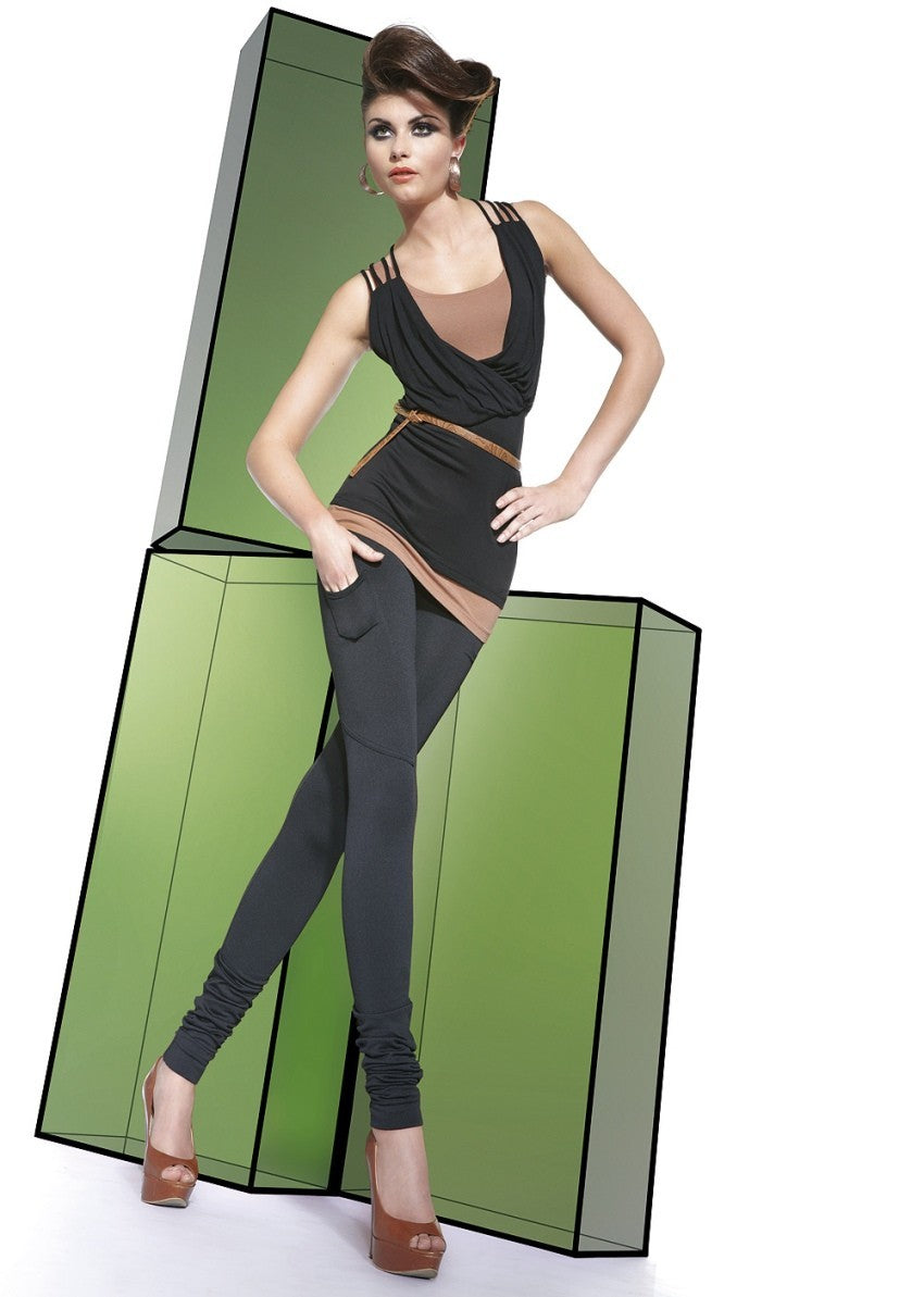 Leggings donna neri 200 den, Bas Bleu Calze e Collant