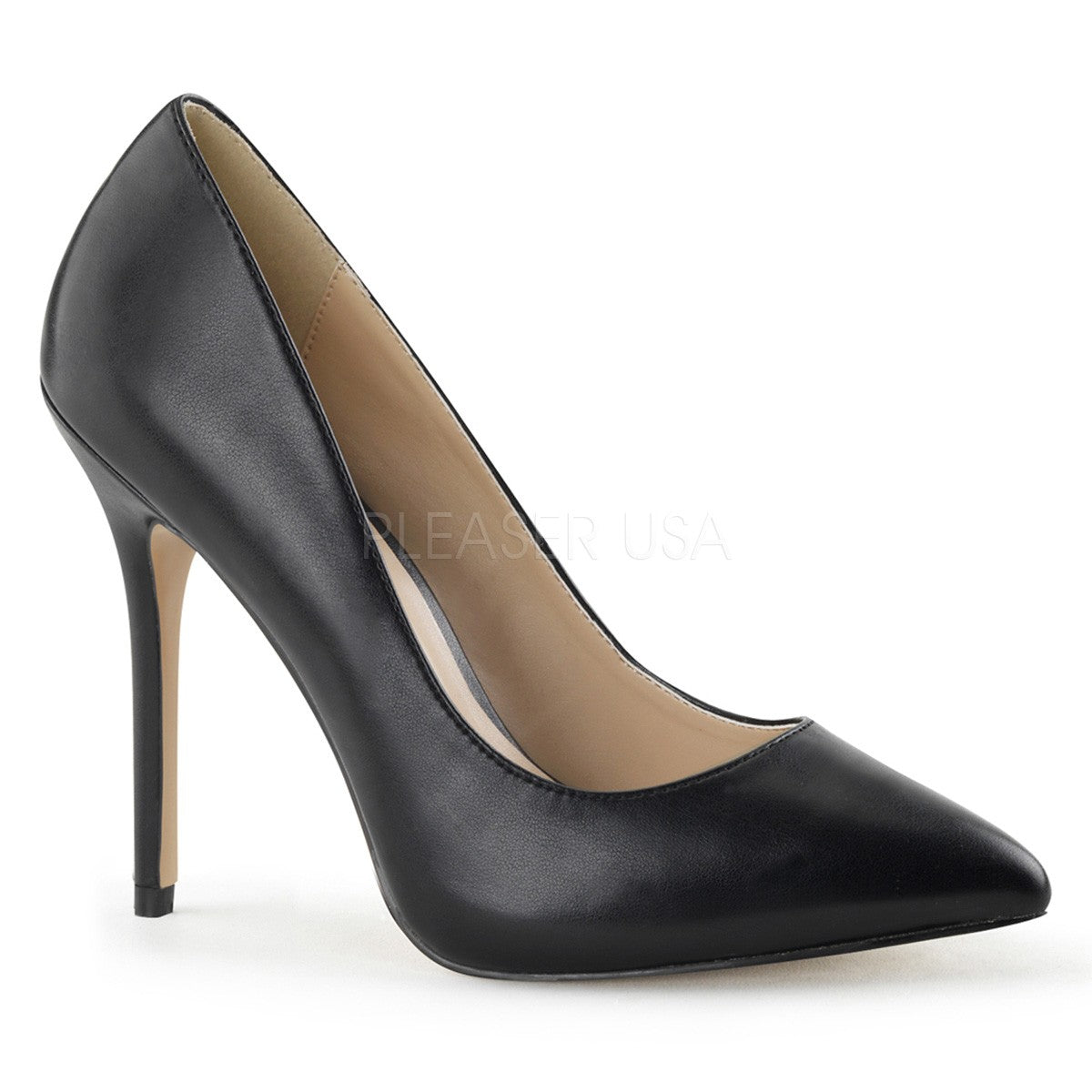 Scarpe décolleté lucide rosa neon, tacco 12 cm, Pleaser Shoes