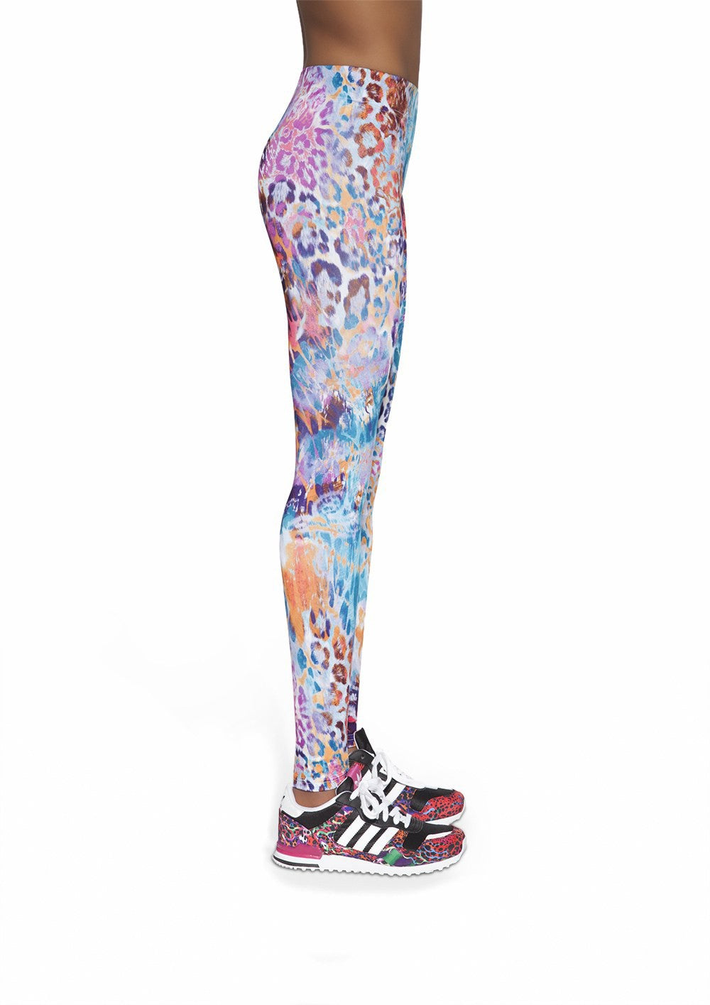Leggings donna in fantasia multicolor Bas Bleu - Fitness