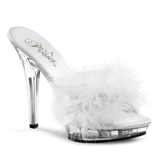Sexy Sandali con piume Pleaser Shoes tacco 12