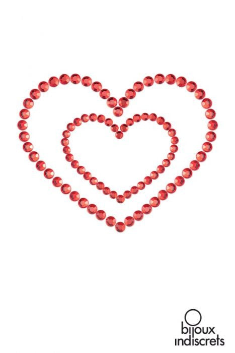 Gioiello adesivo per il seno a forma di cuore, Bijoux Indiscrets