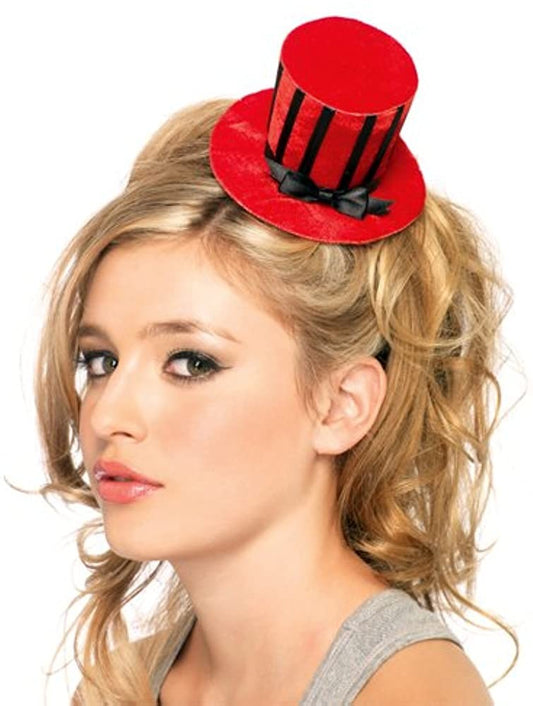 Mini Cappellino rosso Burlesque, Leg Avenue